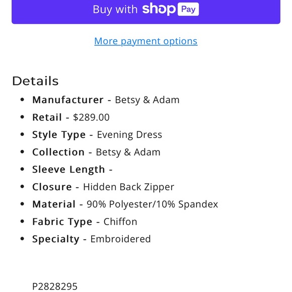 Betsy & Adam Navy Gown - Picture 12 of 12